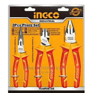 Ingco 3pcs Cr.V High Voltage 1000V Insulation Plier Set