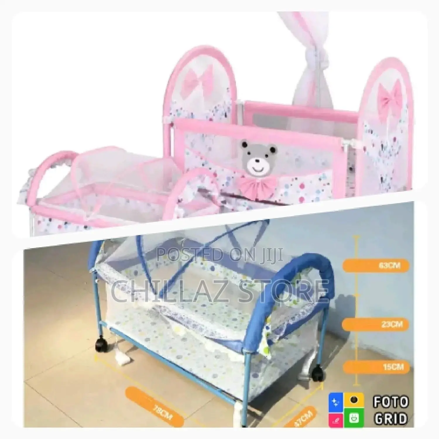 Baby Crib With a Net