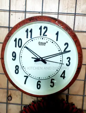 Wooden Wall Clock Silent Non Ticking