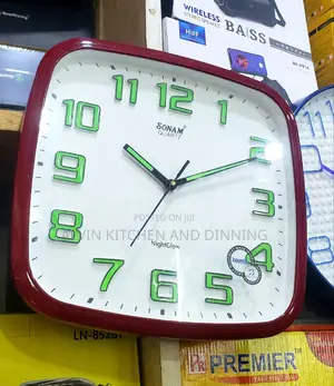 Night Lights Round Wall Clock