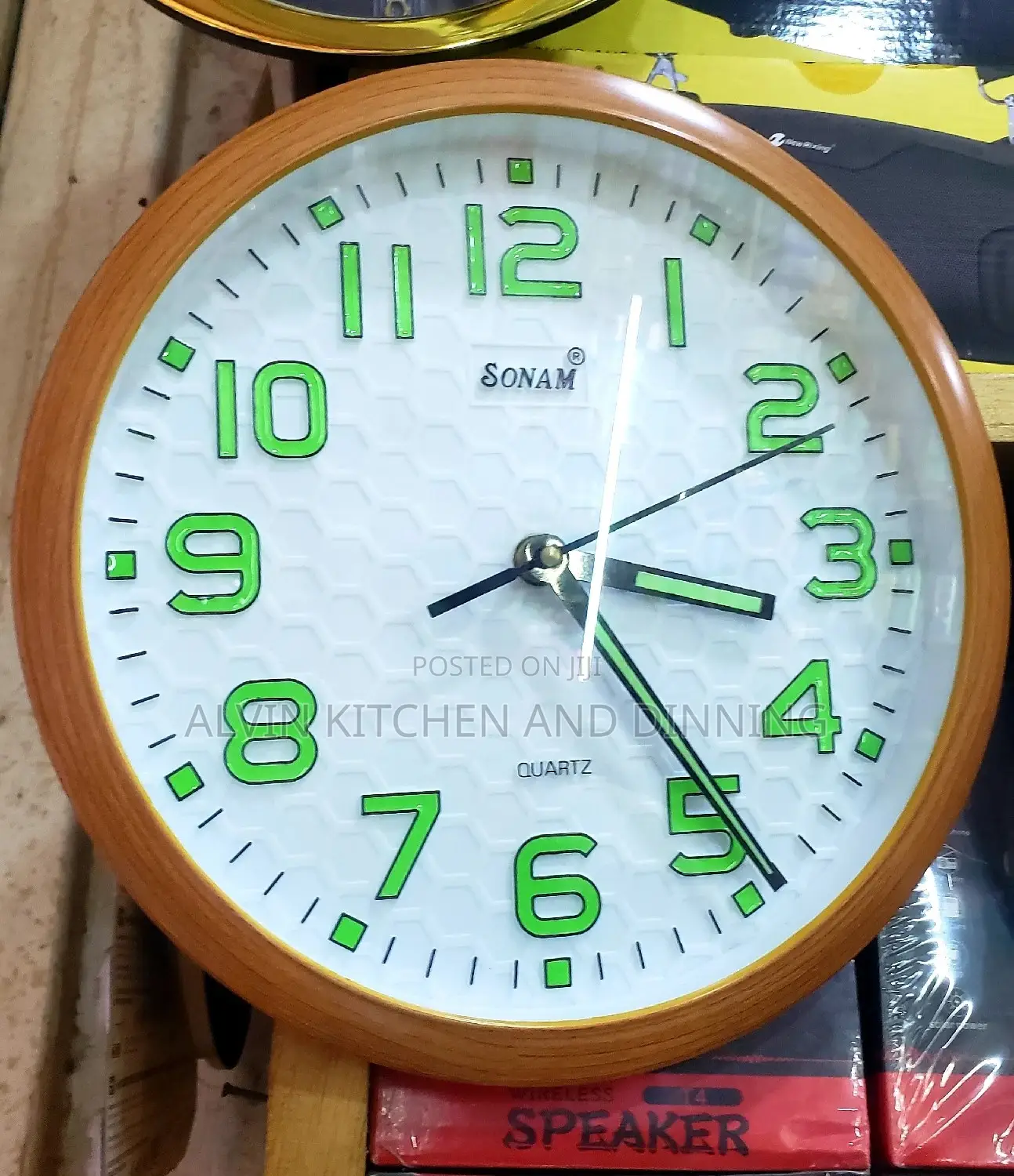 Night Lights Round Wall Clock