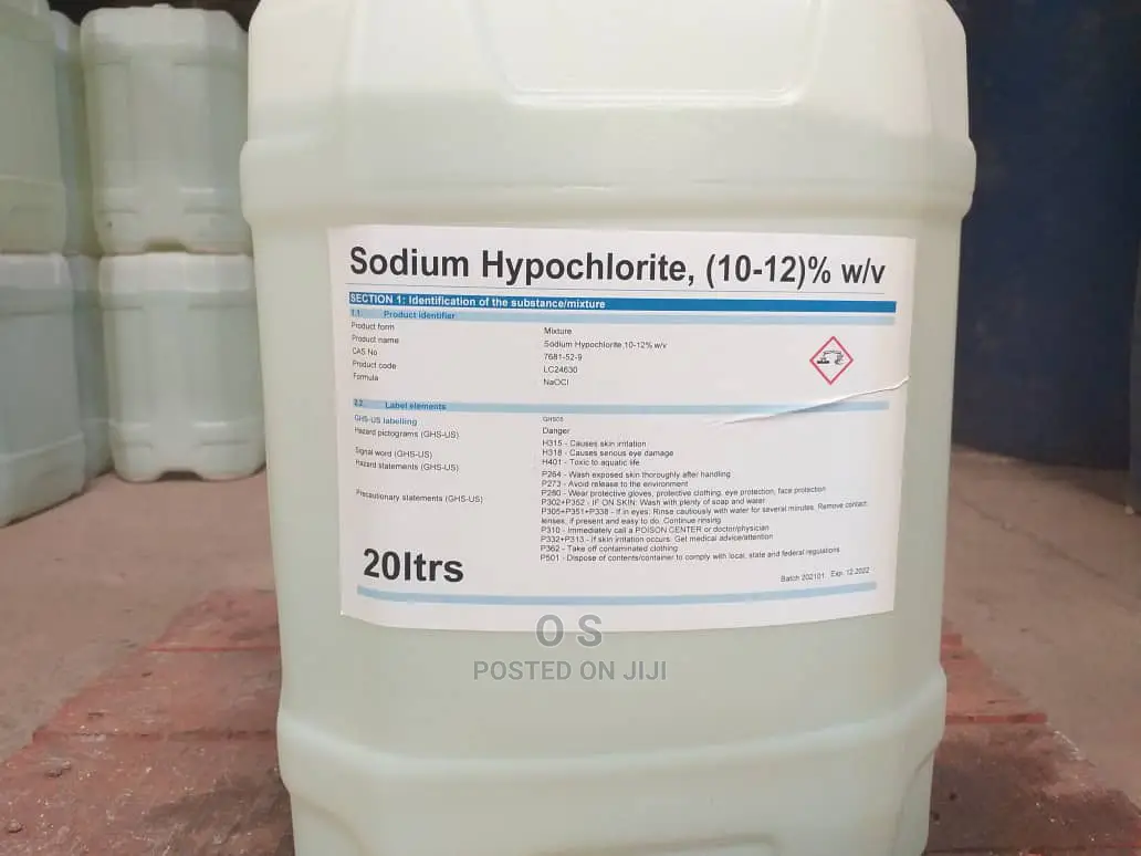 Sodium Hypochlorite 10-12%