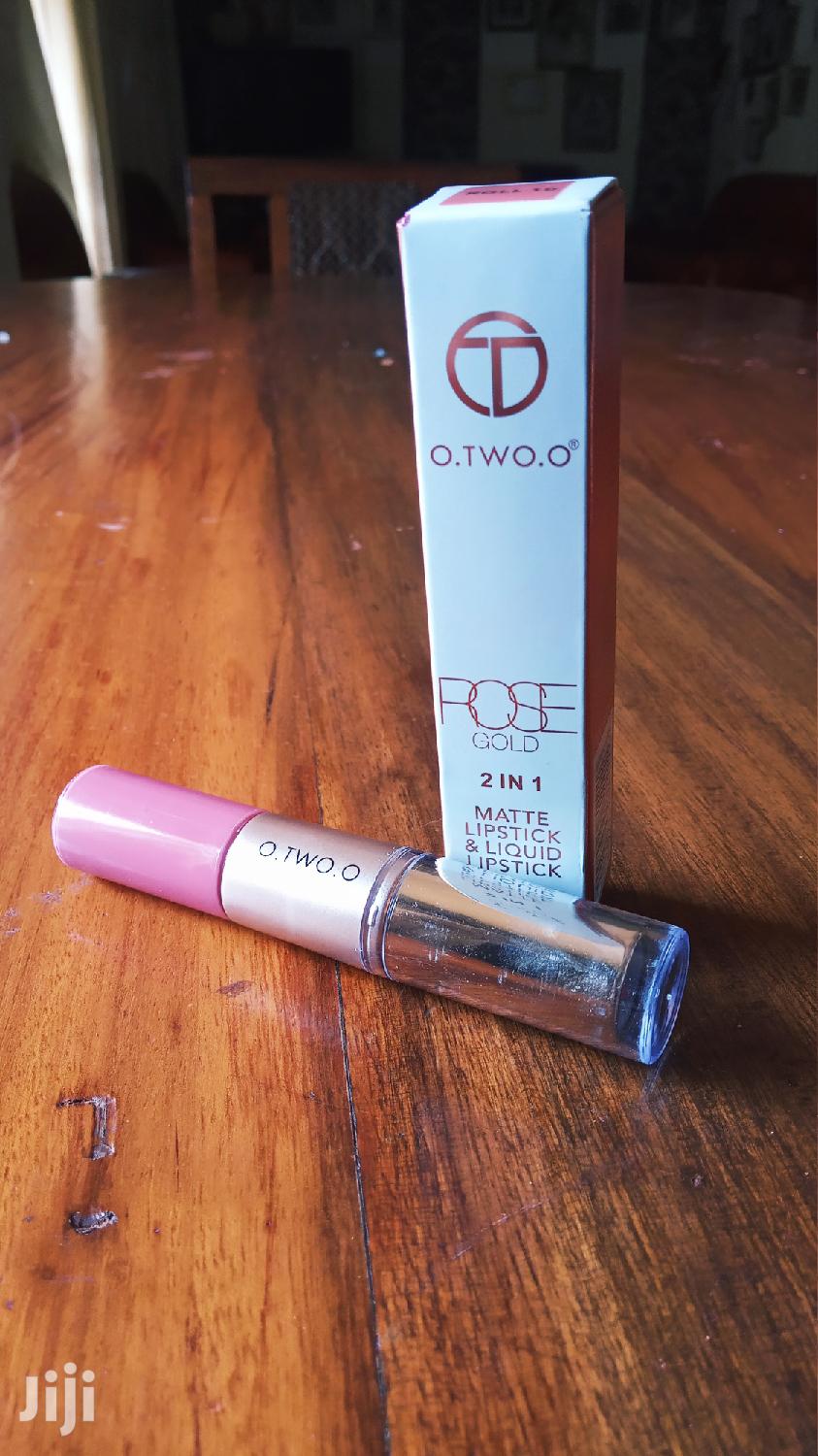 O. TWO. O High Lip Gloss Long Lasting Waterproof Matte Lipstick (Pink)