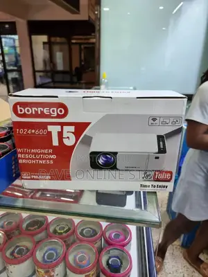 Borrego T5 With High Resolution + Brightness Projector HD