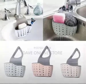 Kitchen Sink Shelf Soap Sponge Drain Rack Holder
