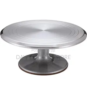 Metallic Cake Stand Turntable