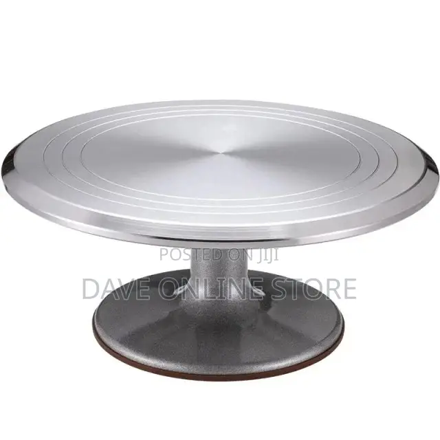 Metallic Cake Stand Turntable