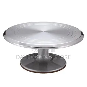 Metallic Cake Stand Turntable