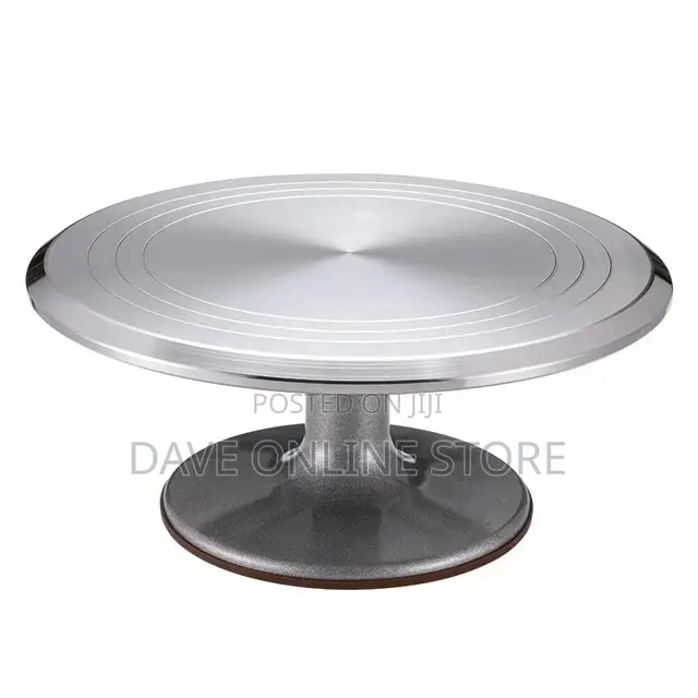 Metallic Cake Stand Turntable