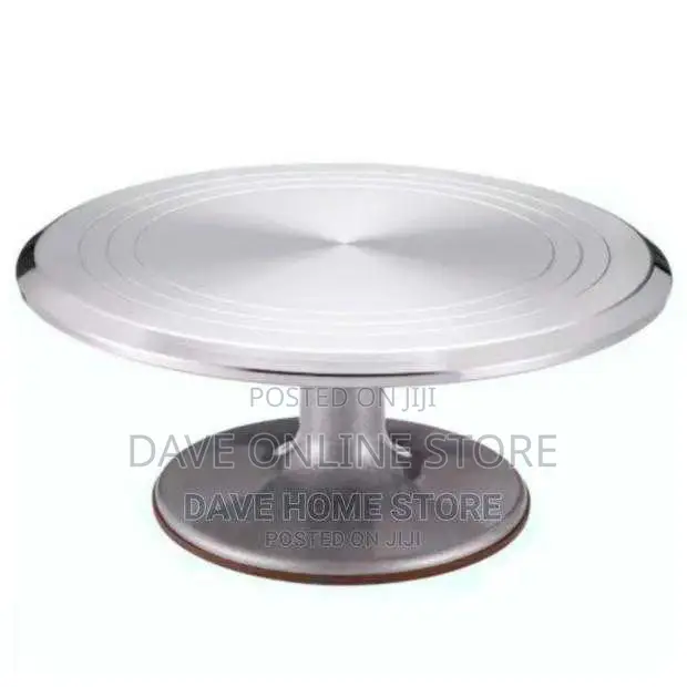 Metallic Cake Stand Turntable
