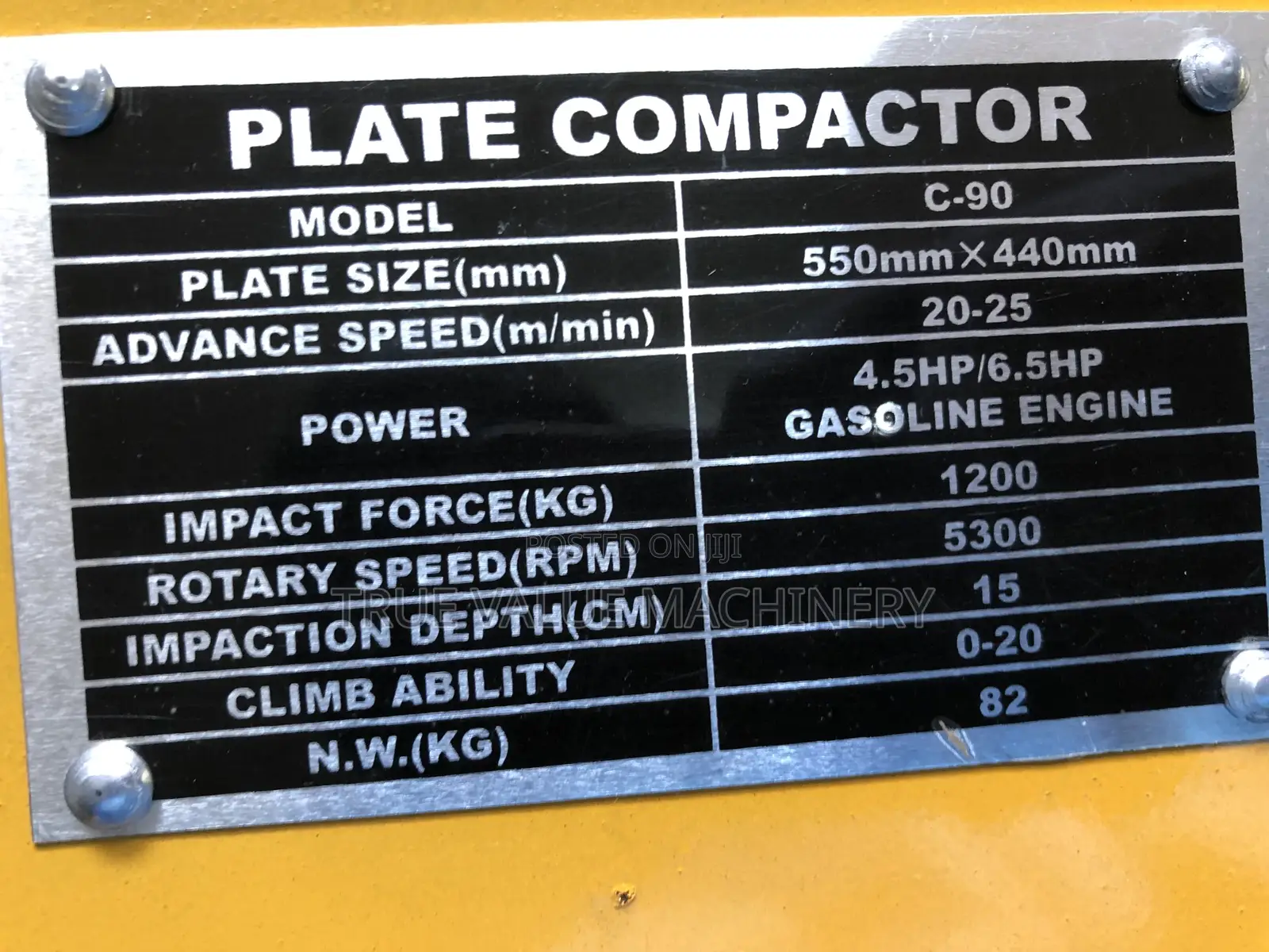 Plate Compactor C90 Robbin