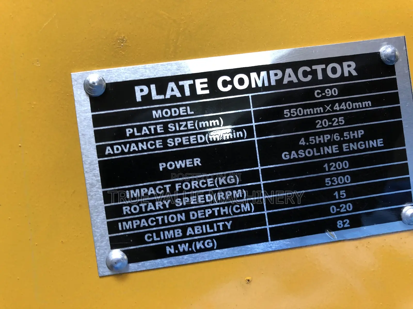 Plate Compactor C90 Robbin