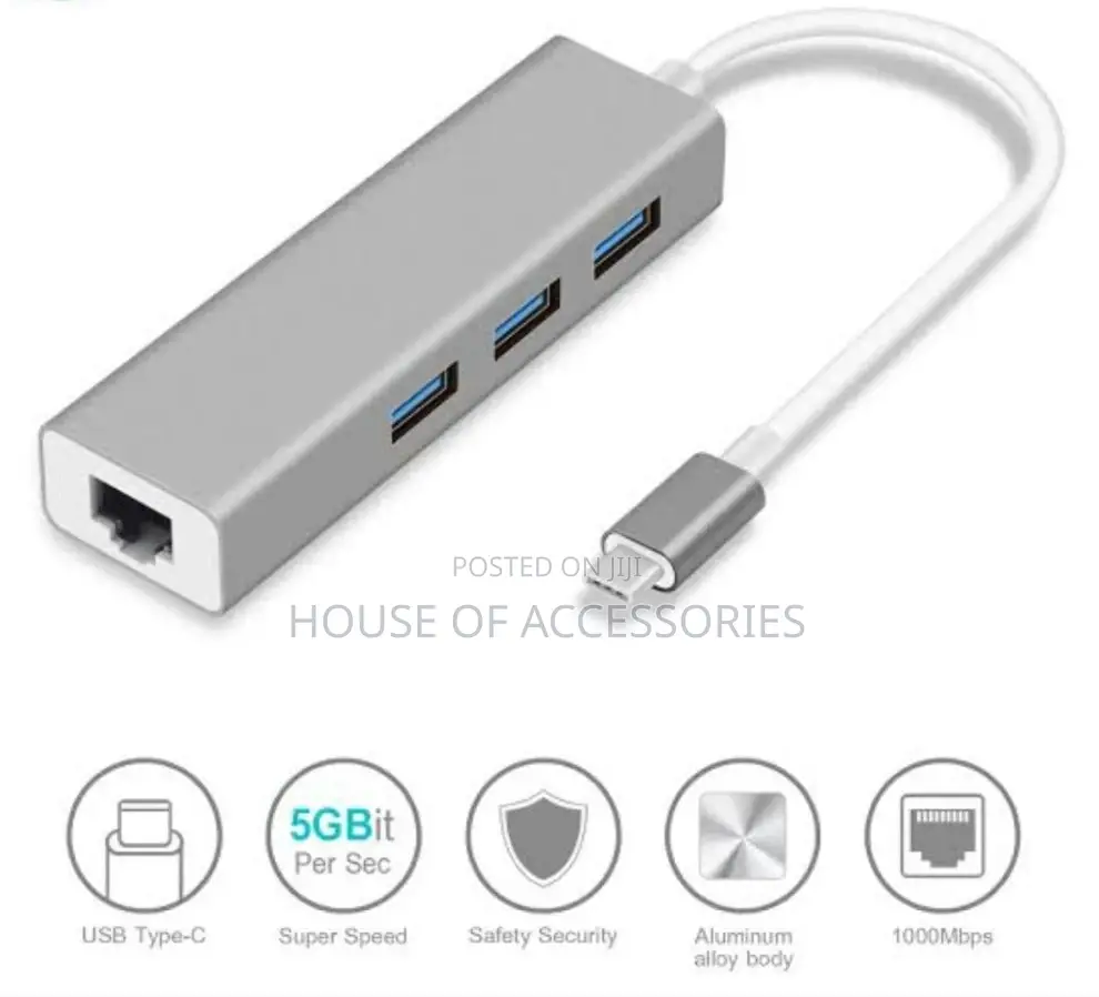 Type C 3.0 Usb Hub to Lan