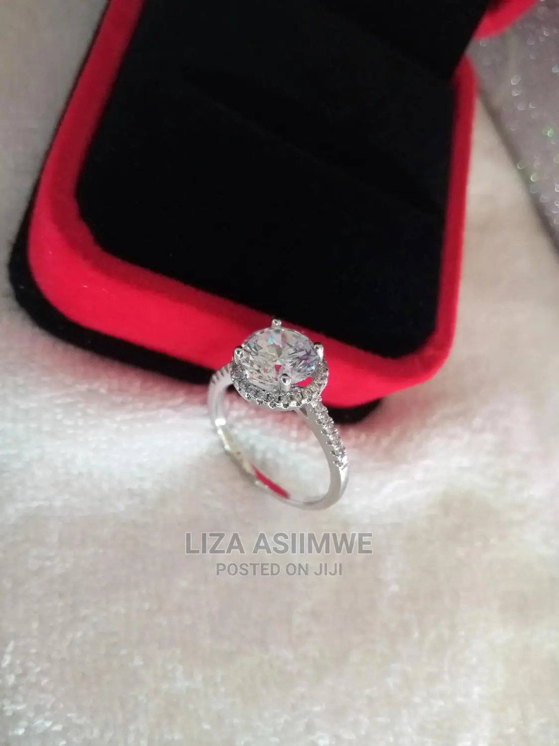 Silver Engagement Rings Available With the Ring Box Its Self