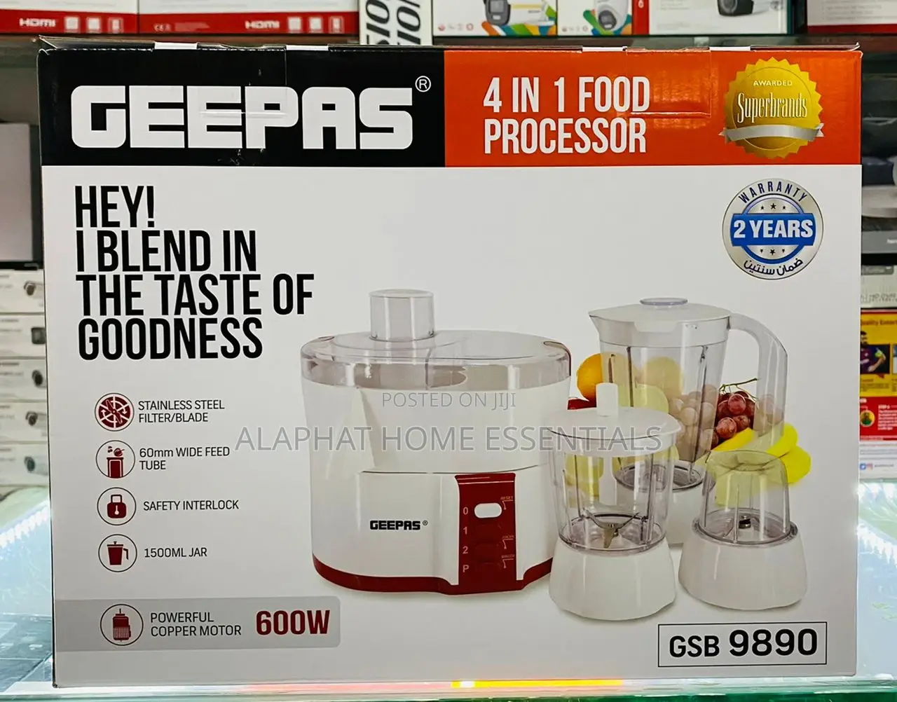 Geepas 4 in 1 Food Processor