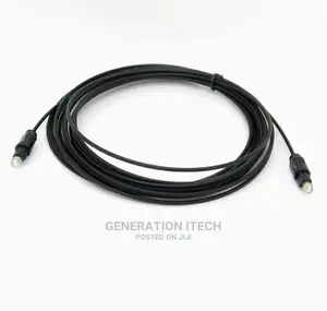 5M Black Digital Fiber Optical Audio SPDIF Toslink Cable