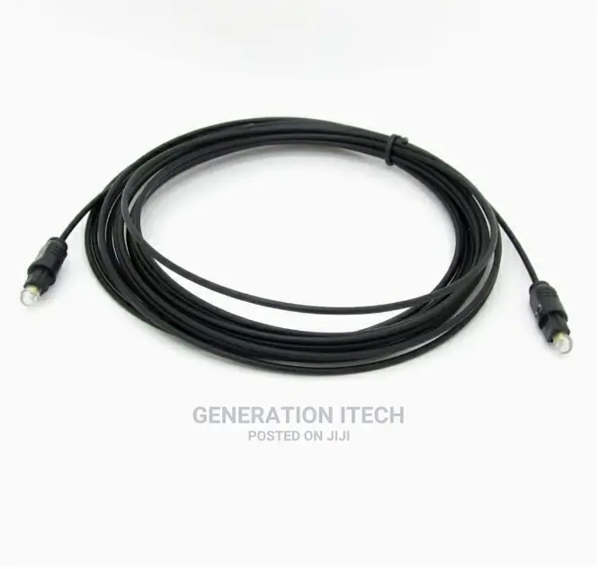 5M Black Digital Fiber Optical Audio SPDIF Toslink Cable