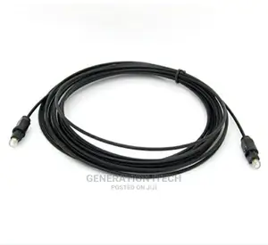 5M Black Digital Fiber Optical Audio SPDIF Toslink Cable