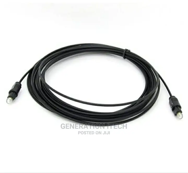 5M Black Digital Fiber Optical Audio SPDIF Toslink Cable