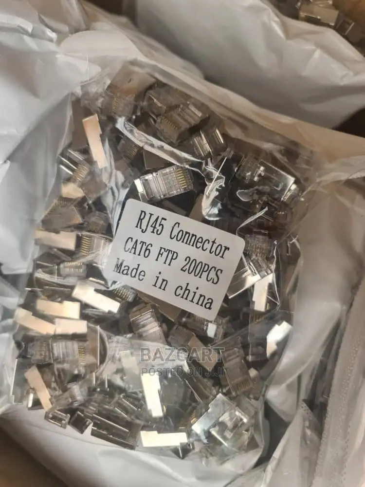 Metalic RJ45 Connectors 200pc Pack
