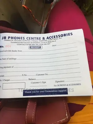 Receipt Books Invoices