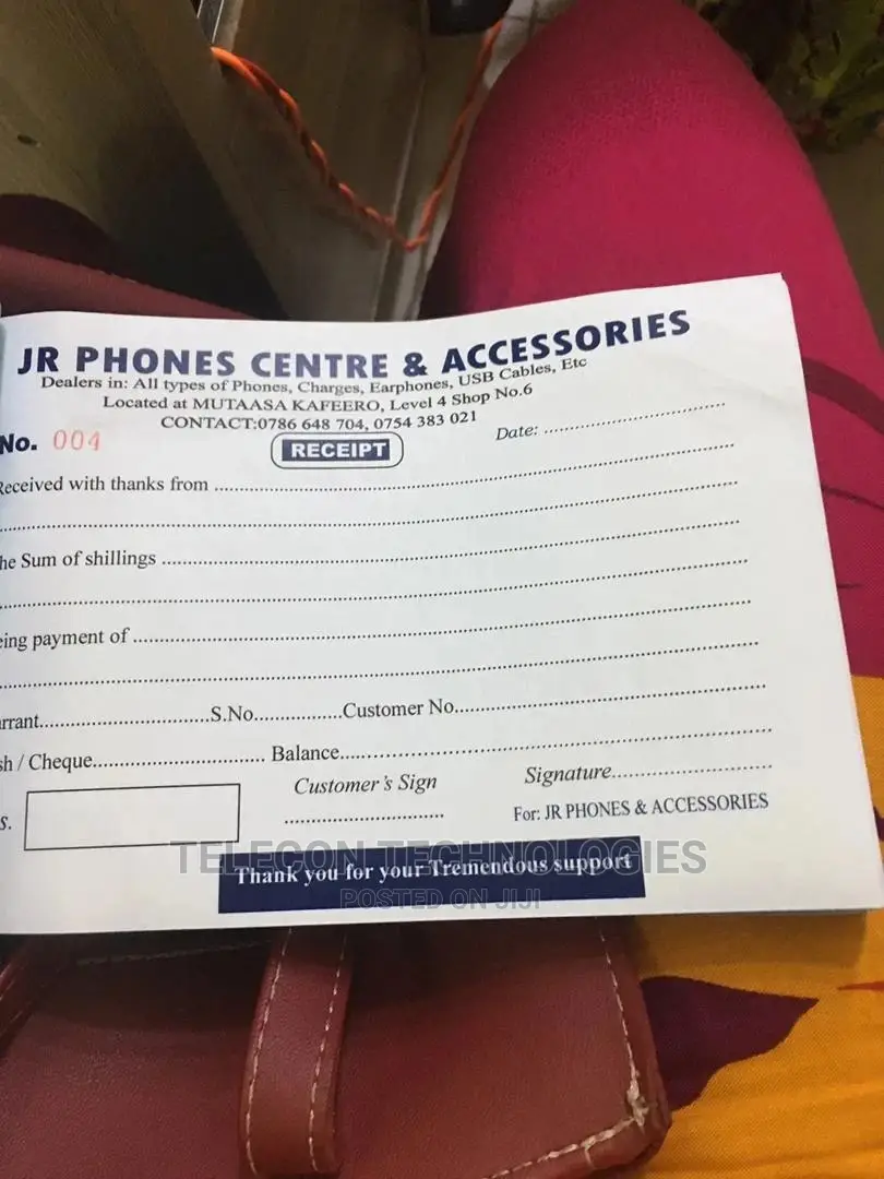Receipt Books Invoices