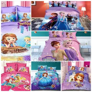 Kids Cartoon Duvets ( 1 Duvet,1 Bedsheet,1 Pillowcases