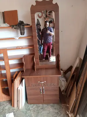 Dark Walnut Dressing Mirror
