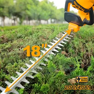 INGCO 450mm Blade 20V Lithium-Ion Cordless Hedge Trimmer