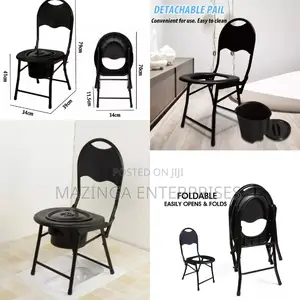 Portable Folding Potty Mobile Toilet Camping Chair