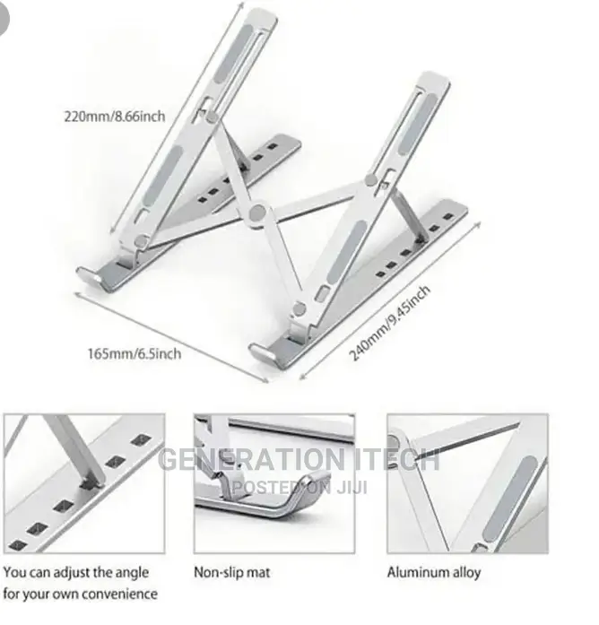 Aluminium Alloy Adjustable Multi Angle Laptop Stand10-17inch