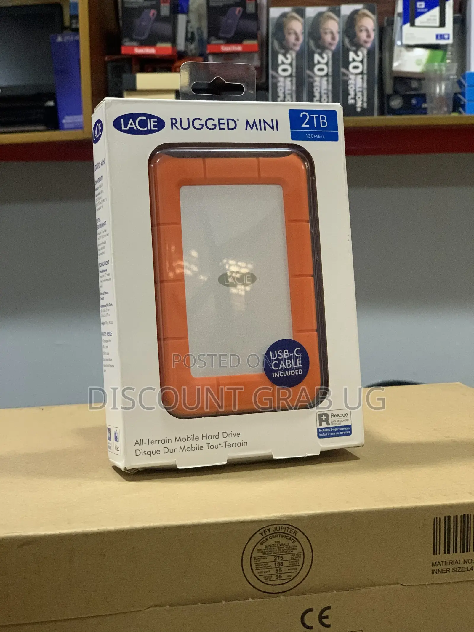 Lacie 2tb Rugged Mini External Harddrive