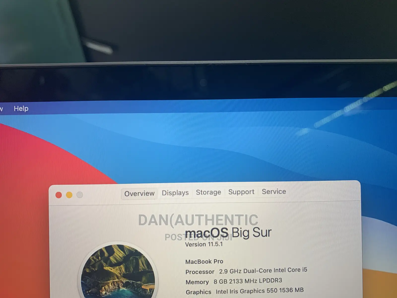 Laptop Apple MacBook Pro 2016 8GB Intel Core I5 SSD 512GB