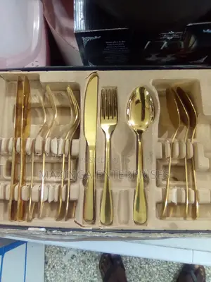 24pcs Gold Cutlery Set