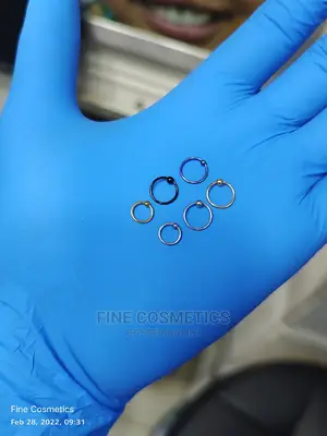 Funcy Solid Fitting Nose Ring Hoop Gold and Silver Nosering