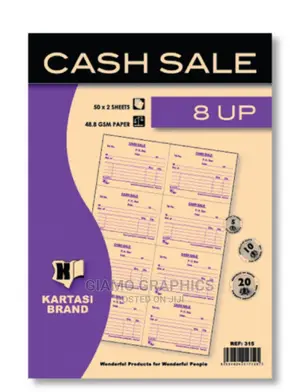 Cash Sale. Customized