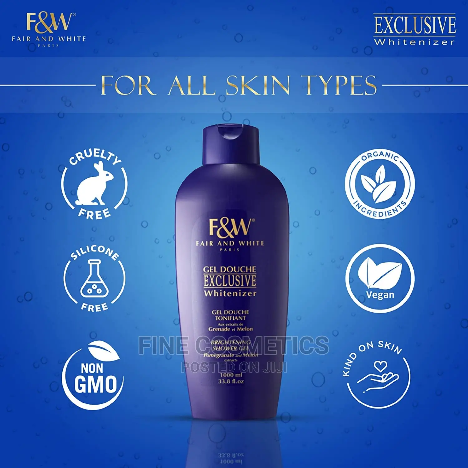 ORIGINAL Fair and White Exclusive Melon Shower Gel 1000ml