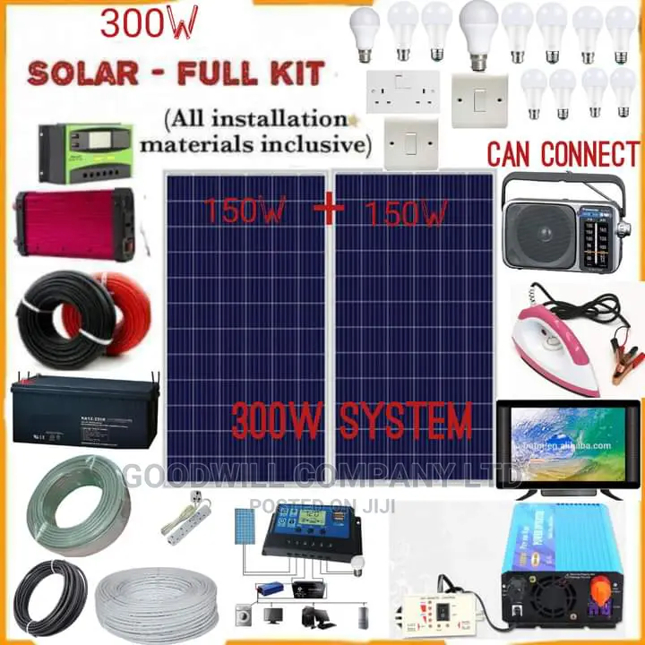 300w Solar System Full Kit
