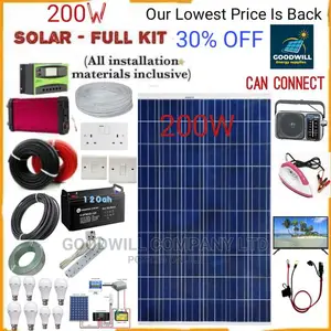 200w Solar System Full Kit