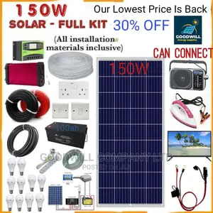 150w Solar System Full Kit