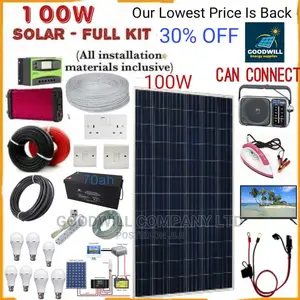 100w Solar System Full Kit