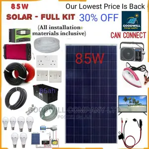 85w Solar System Full Kit