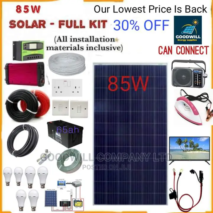 85w Solar System Full Kit