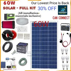60w Solar System Full Kit