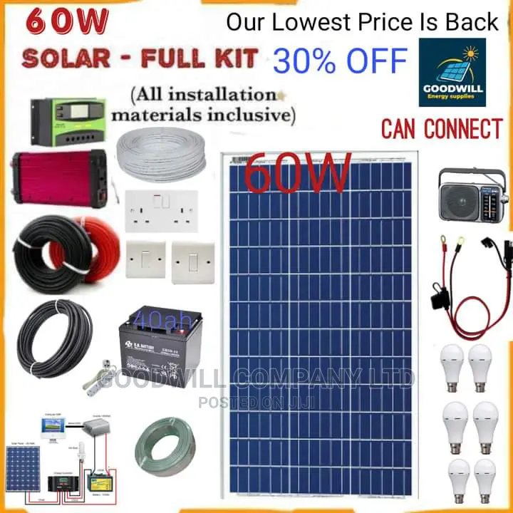 60w Solar System Full Kit