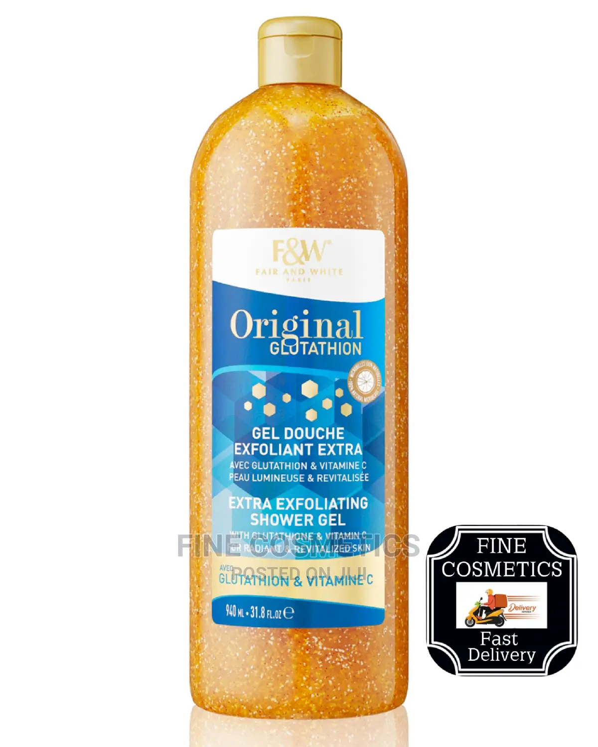 Original Fair and White GLUTATHIONE Exfoliating Shower Gel