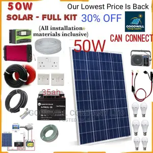 50w Solar System Full Kit
