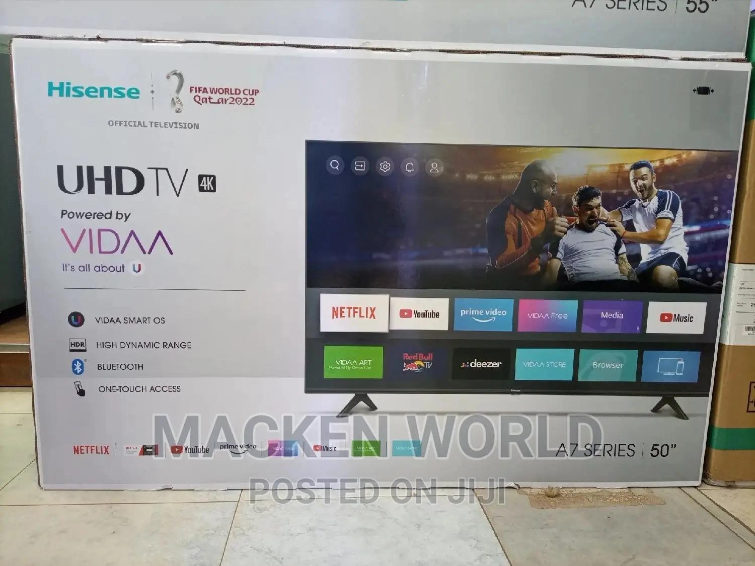 Hisense 50 Smart UHD 4k A7 Series Original