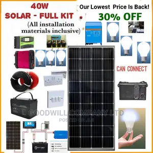 40w Solar System Full Kit