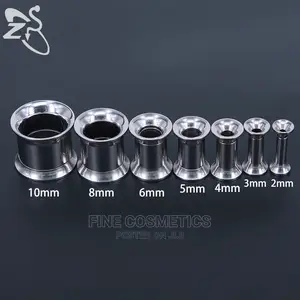 1pair Surgical Steel Two Flared Ear Tunnels Stretcher Screw